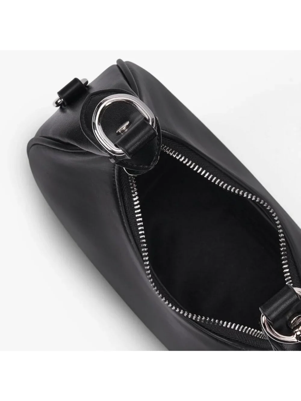 Soft Leather Crescent Bag - Small Shoulder Bag & 3-in-1 Clutch Purse Tote